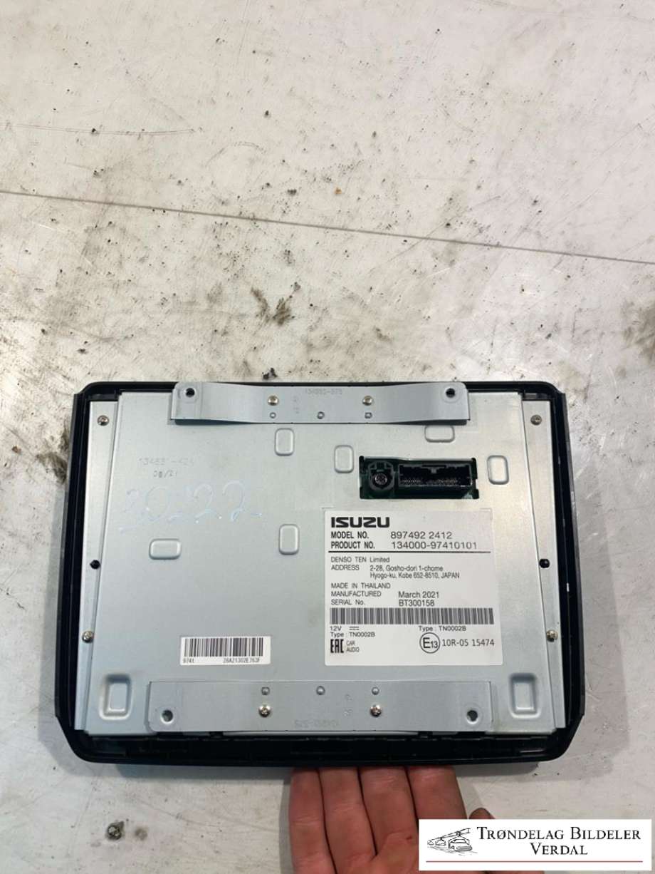 Bilstereo navigasjon skjerm til Isuzu D-Max 2021-->> (Type III) (8974922412|)