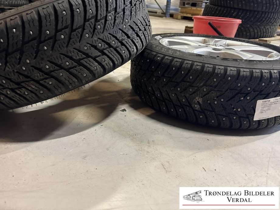 Hjulsett aluminium vinter til Toyota Yaris 2020-->> (Type IV)  (NOKIAN HAKKA 10|185/65R15|DYBDE 7 MM|PROD. 0422)