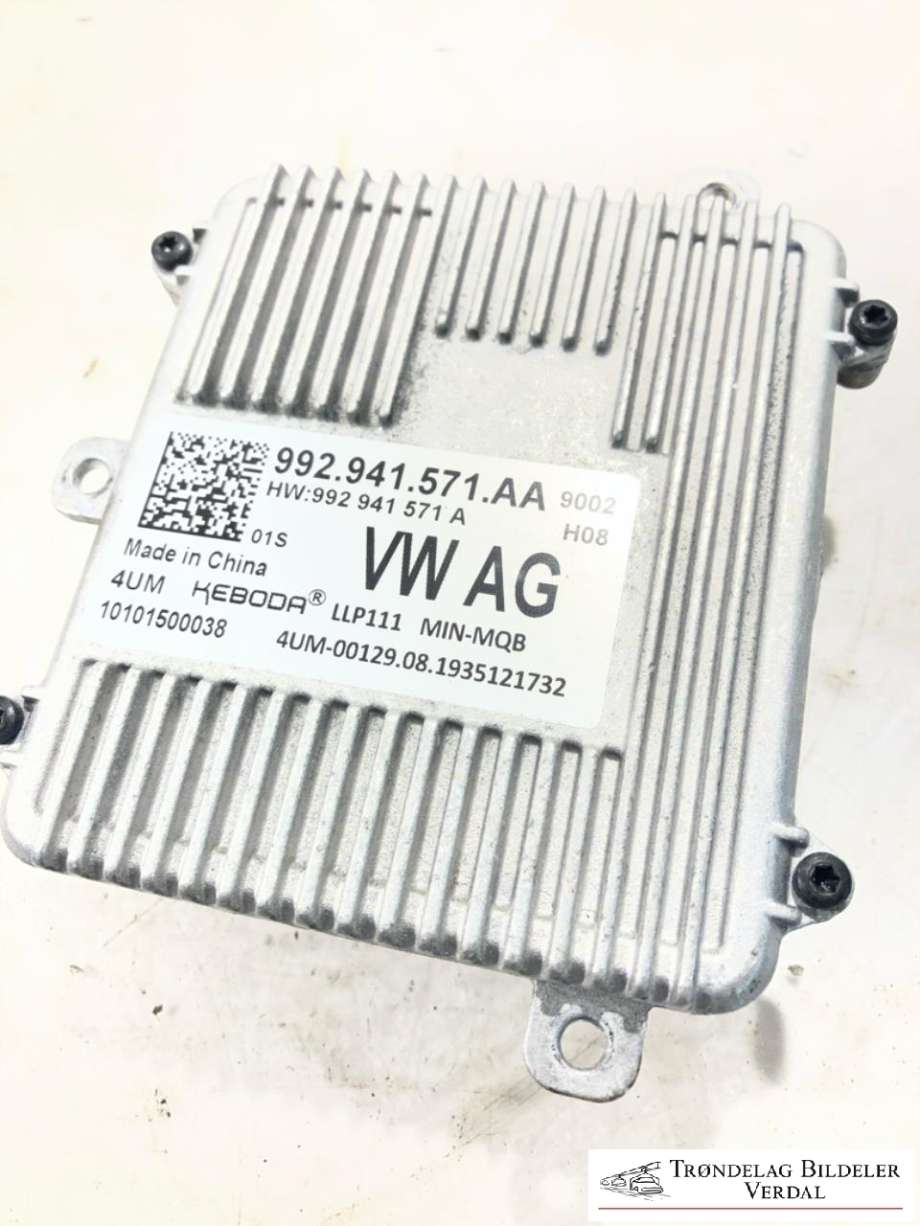 Styreenhet xenon/ballast til Škoda Superb 2015-->> (Type III) (992 941 571 AA|)