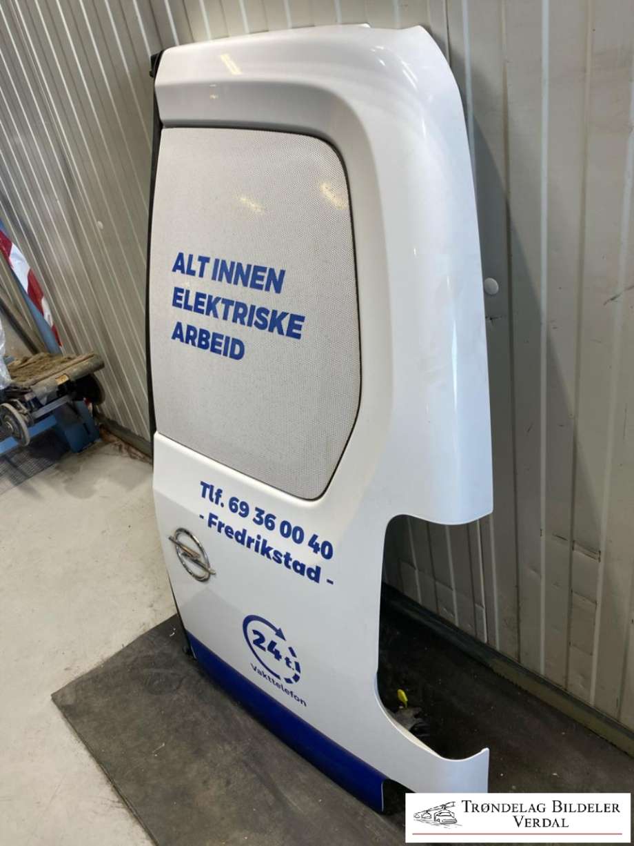Dør høyre bak varebil til Opel Combo E 2019-->>