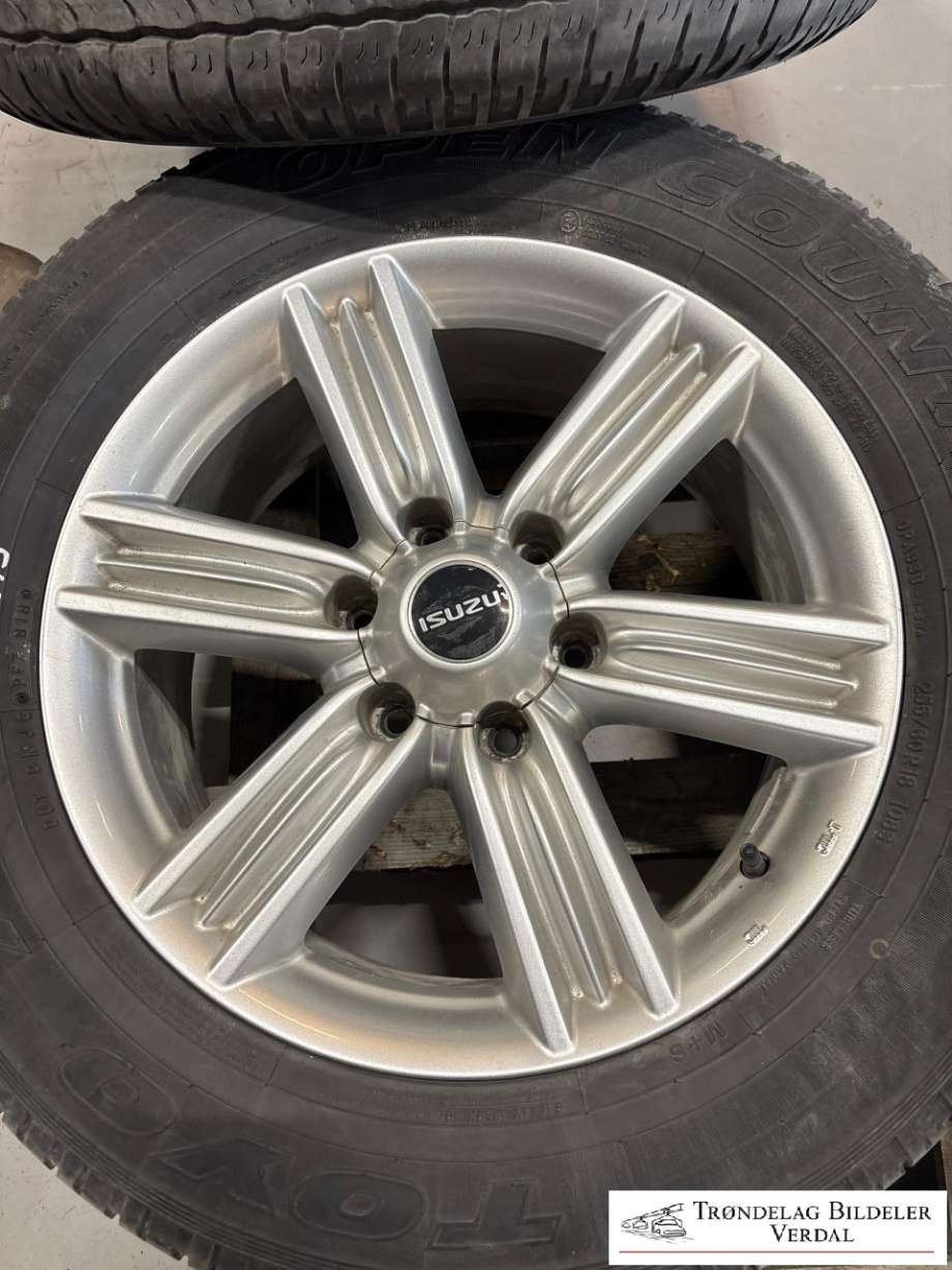 Hjulsett aluminium sommer til Isuzu D-Max 2017-2020 (Type II, Fase 2) (TOYO|255/60R18|DOT: 1818|DYBED: 5MM)