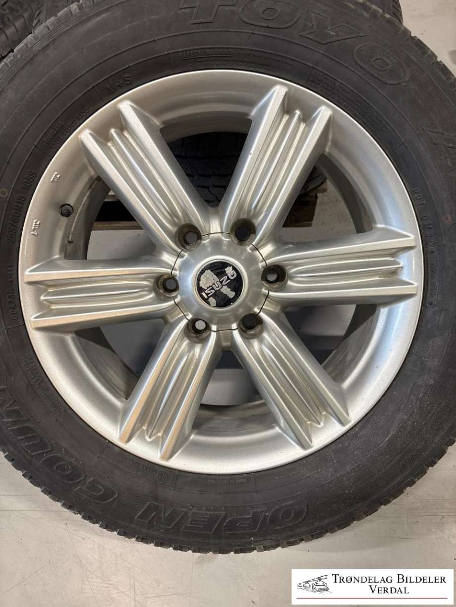 Hjulsett aluminium sommer til Isuzu D-Max 2017-2020 (Type II, Fase 2) (TOYO|255/60R18|DOT: 1818|DYBED: 5MM)