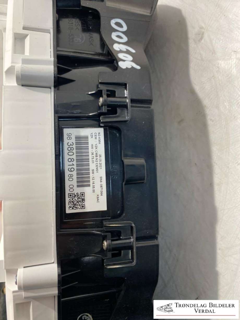 Instrumentpanel til Citroën Berlingo 2019-->> (Type III) (9838081980 00|)