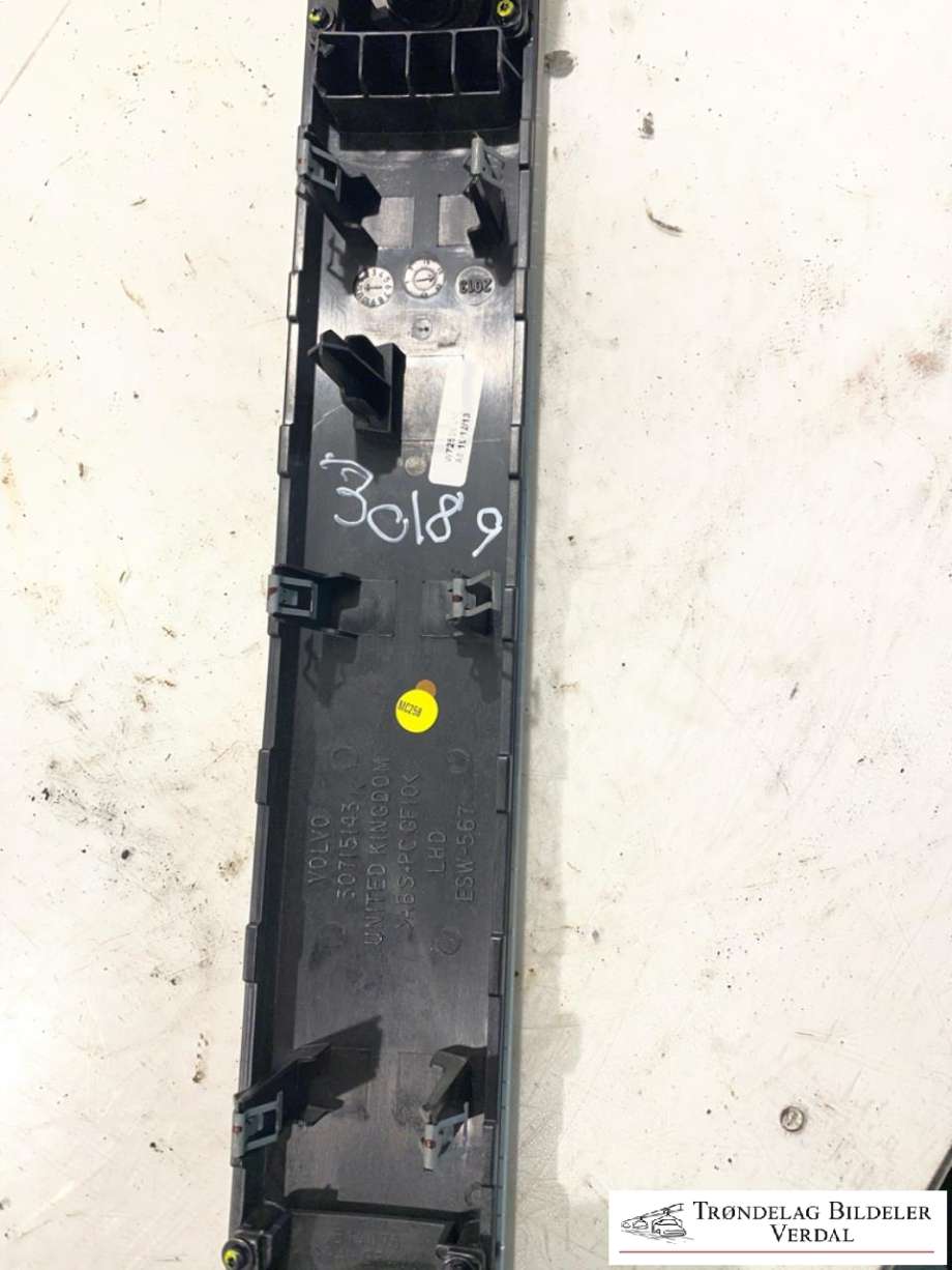 Dashbord friskluftdyse til Volvo XC70 2014-2016 (Type II, Fase 2)