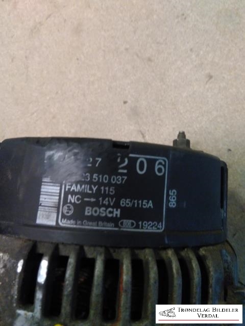 Dynamo diesel til Chrysler Voyager 1996-2001 (Type III)  (BOSCH||092201)