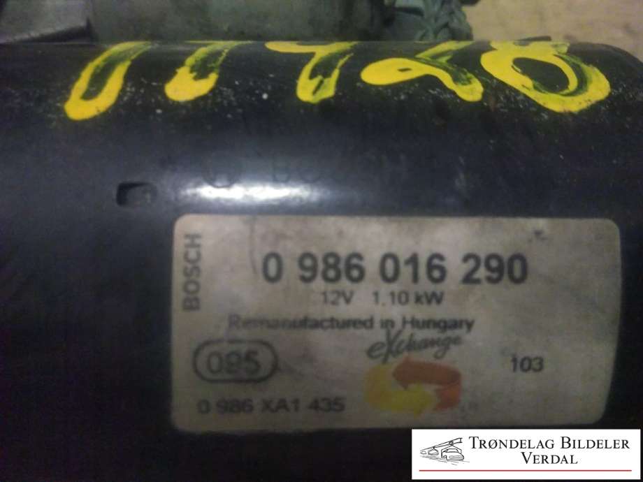 Starter til VW Golf III 1992-1997  (BOSCH|0986016290||951739)