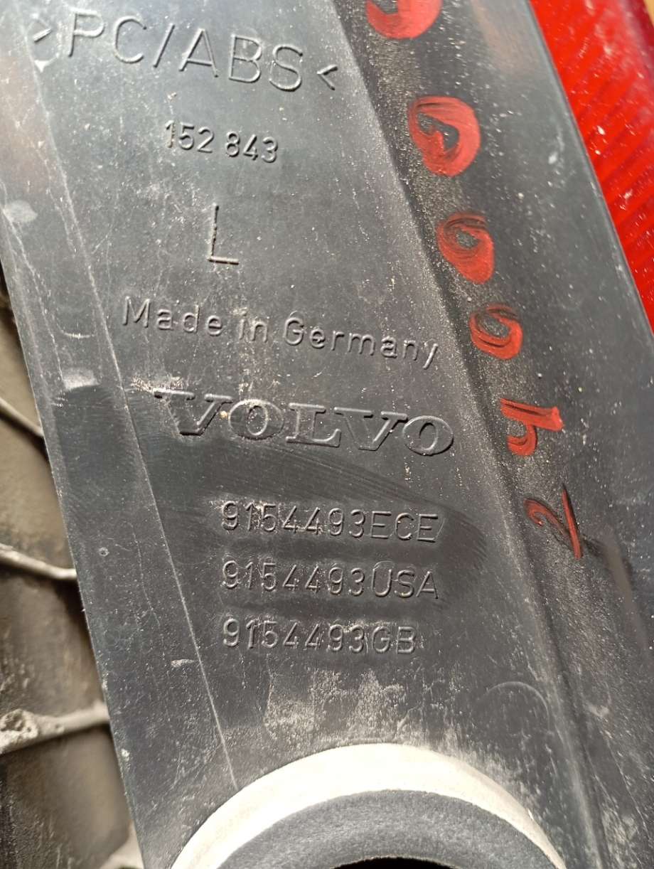 Baklykt venstre til Volvo XC70 2001-2004 (Type I, Fase 1)  (VOLVO||9154493ECE)