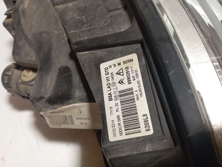 Frontlykt venstre xenon til Citroën C4 2004-2011 (Type I)