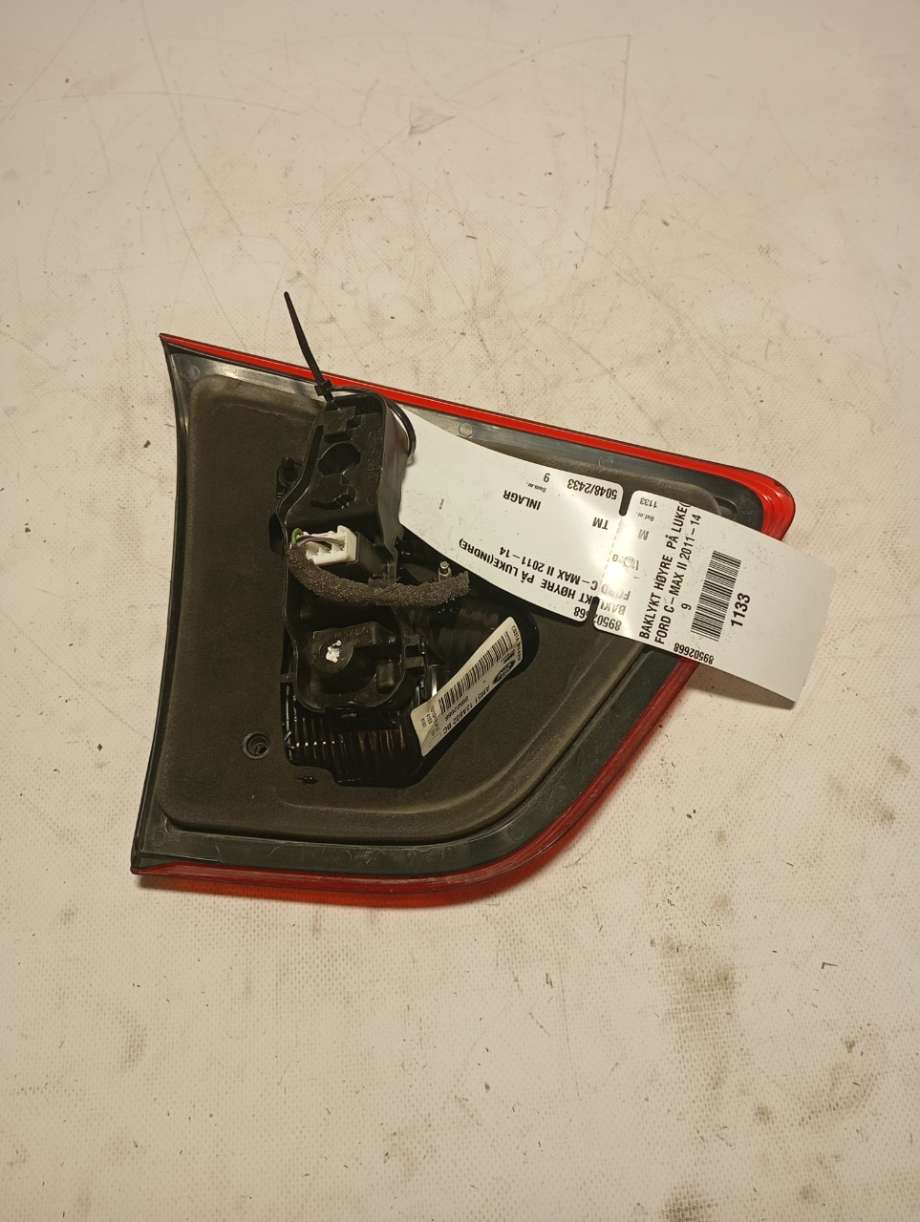 Baklykt høyre indre til Ford C-Max 2010-2015 (Type II, Fase 1)  (89502668|)