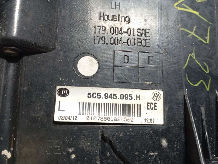 Baklykt venstre til VW Beetle 2011-2018 (Type II)  (|5c5945095h)