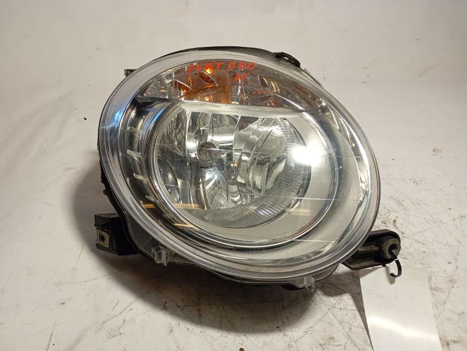 Frontlykt høyre halogen til Fiat 500, 2008-2020 (Fiat|)