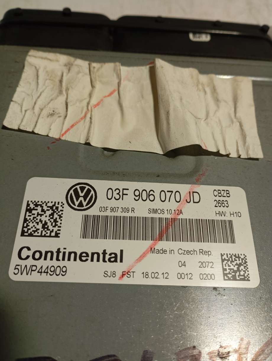 Styreenhet motor til VW Beetle 2011-2018 (Type II)  (|03f906070jd|03f907309r)