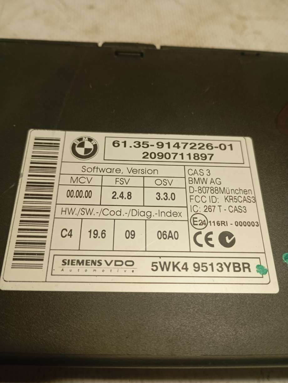 Styreenhet klima/aircondition til BMW 3-Serie 2005-2011 (E90/E91/E92/E93) (E90/E91/E92/E93) (|6135914722601|5wk49513ybr)