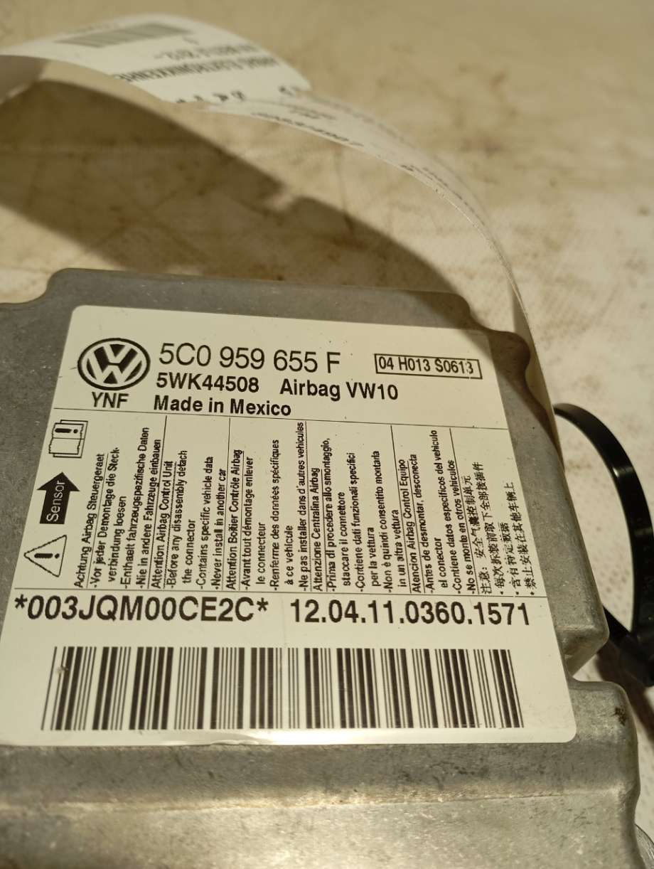 Airbag elektronikk til VW Beetle 2011-2018 (Type II)  (|5c0959655f|5wk44508)