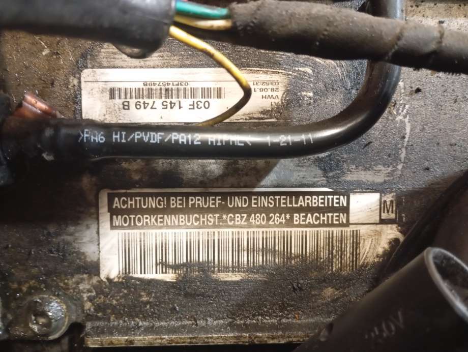 Motor bensin til VW Golf VI 2008-2012