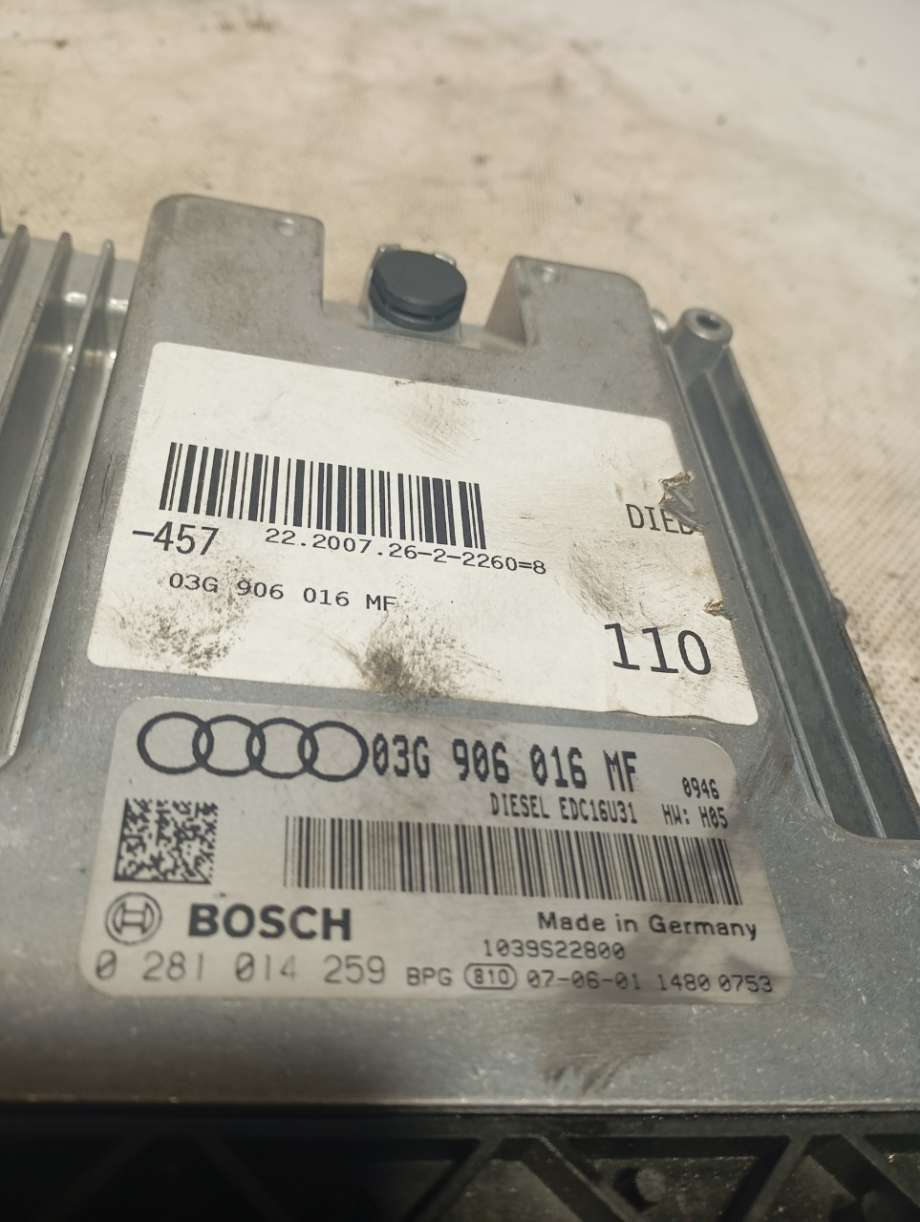 Styreenhet motor til Audi A6 2005-2008 (Type III, Fase 1) (C6) (C6) (|03g906016mf)