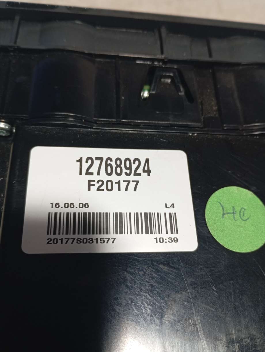 Varmeapparat betjening til Saab 9-3 2008-2011 (Type II, Fase 2)  (SAAB||12768924)