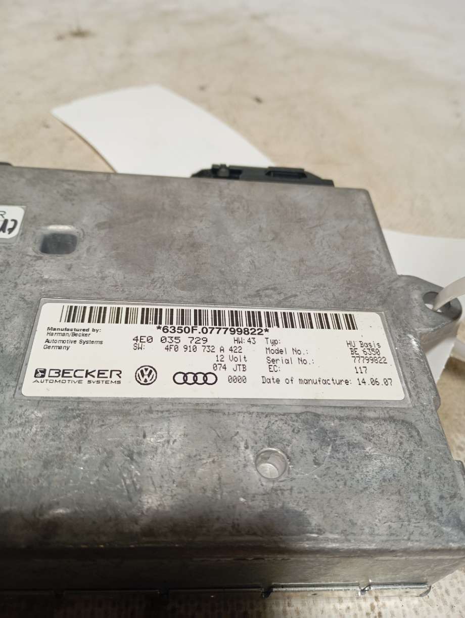 Styreenhet diverse til Audi A6 2005-2008 (Type III, Fase 1) (C6) (C6) (|4e0035729)