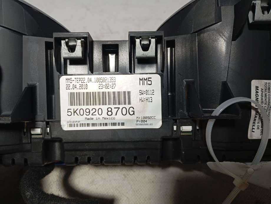 Speedometer til VW Golf VI 2008-2012  (|5k0920870g)