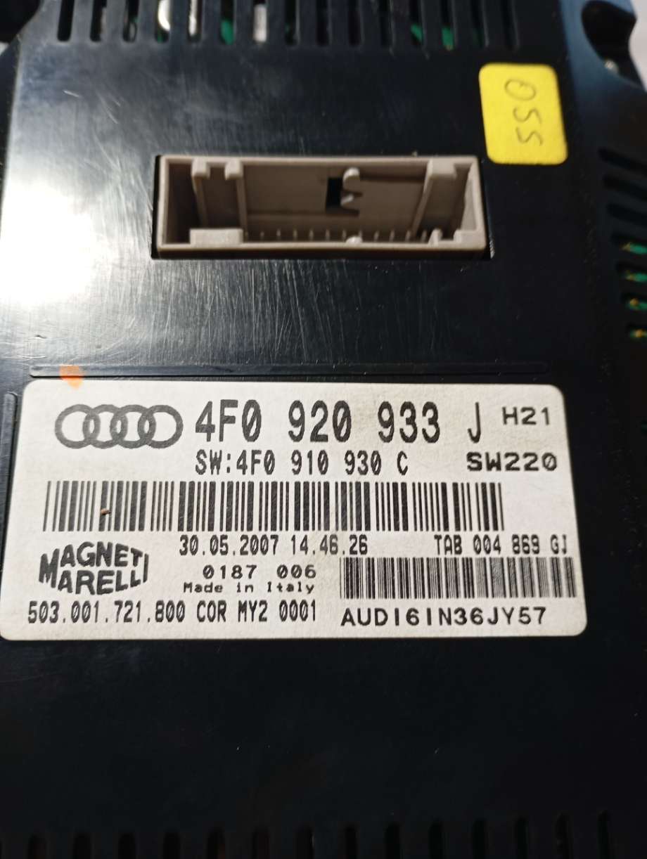 Speedometer til Audi A6 2005-2008 (Type III, Fase 1) (C6) (C6) (|4f0920933j)