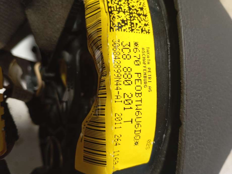 Airbag rattpute til VW Golf VI 2008-2012  (|3c8880201t)