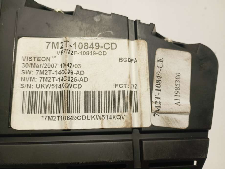 Speedometer til Ford Mondeo 2007-2010 (Type IV, Fase 1)  (|7m2t10849cd)