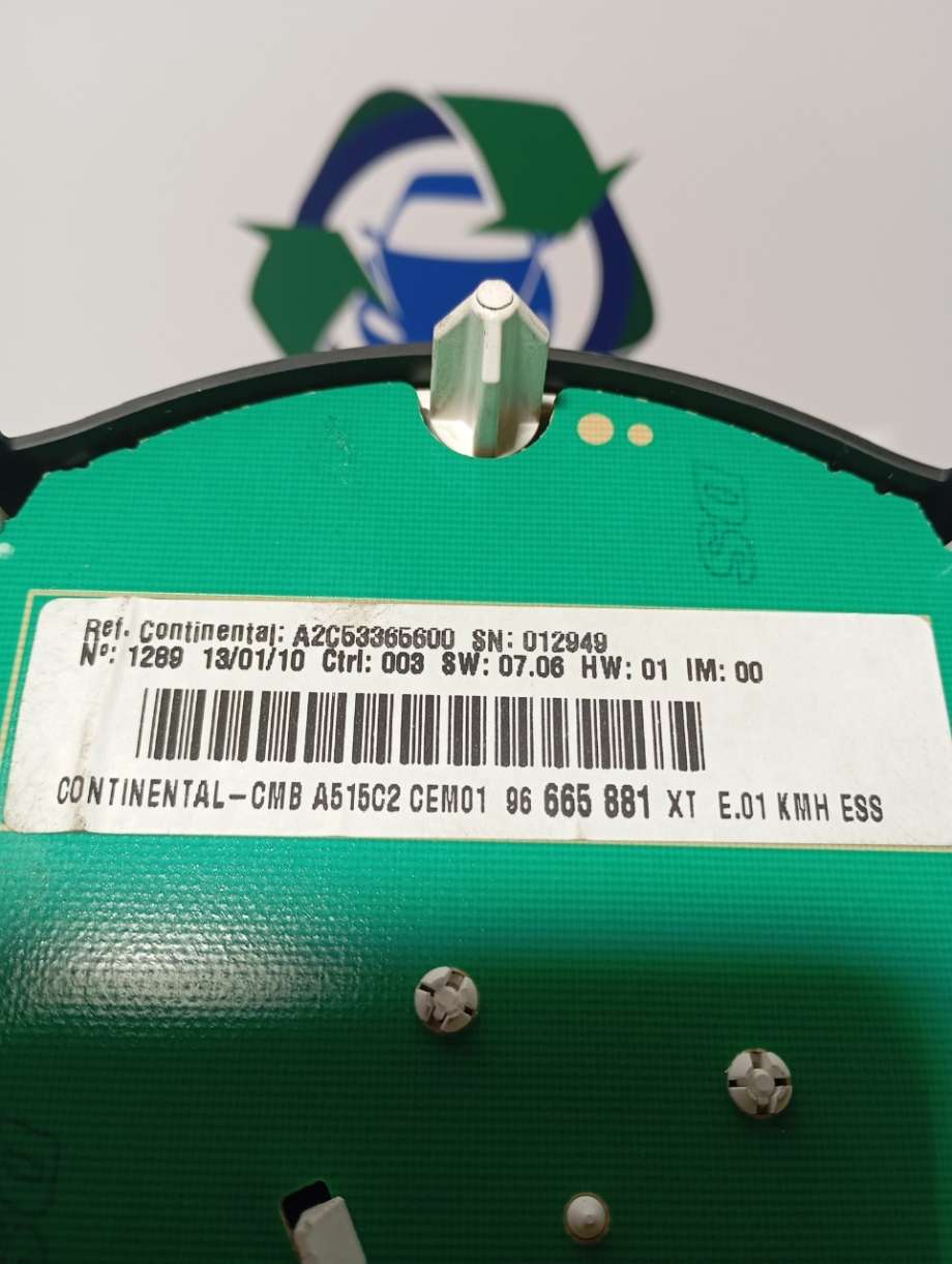 Speedometer til Citroën C3 2010-2016 (Type II)  (CITROEN||96665881xt|a2c53365600)