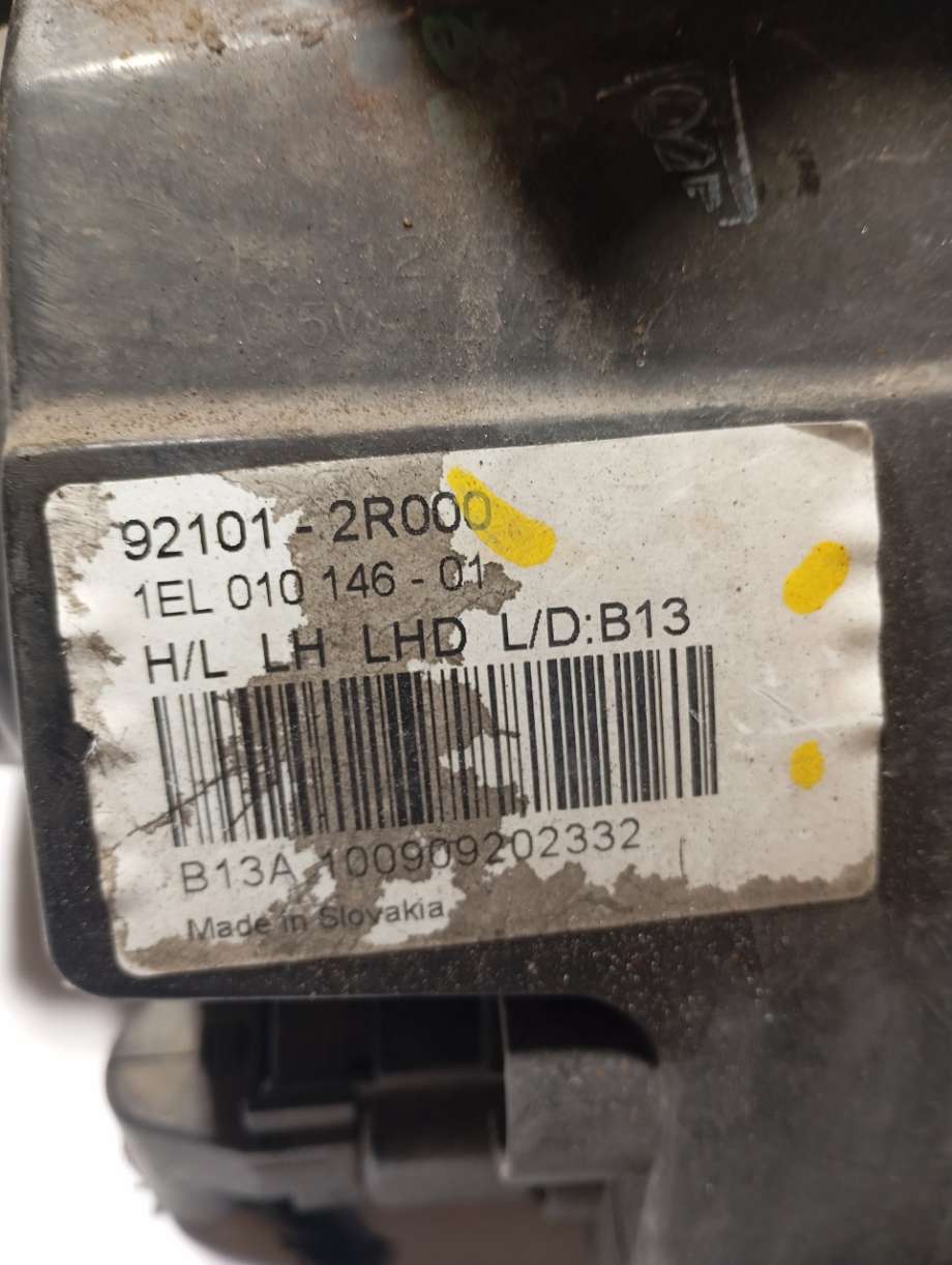 Frontlykt venstre halogen til Hyundai i30 2007-2012 (Type I) (|921012r000)