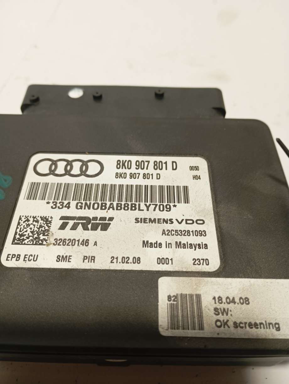 Styreenhet parkering til Audi A4 2007-2014 (Type IV) (B8) (B8) (|8k0907801d)