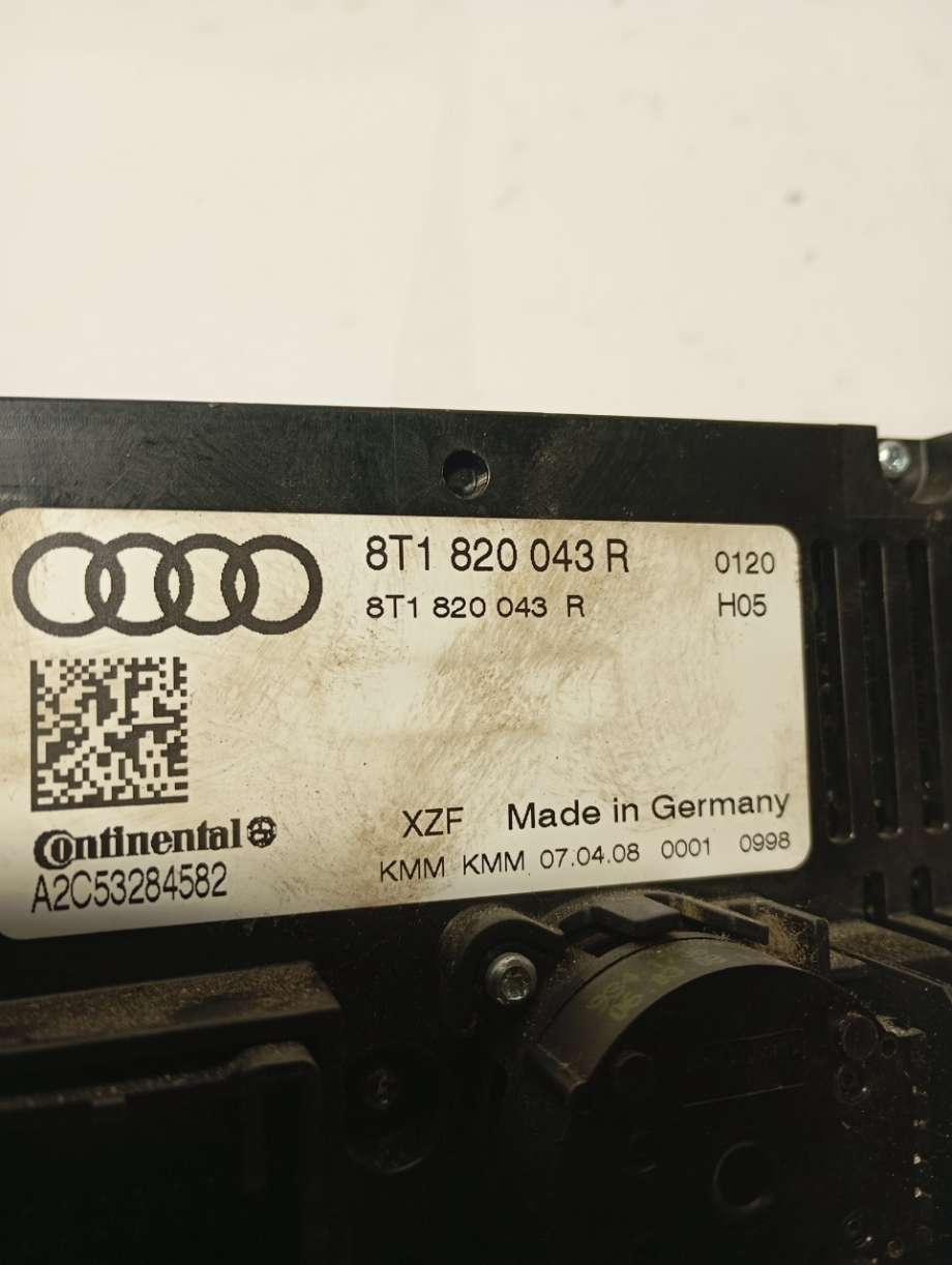 Varmeapparat betjening til Audi A4 2007-2014 (Type IV) (B8) (B8) (|8t1820043r)