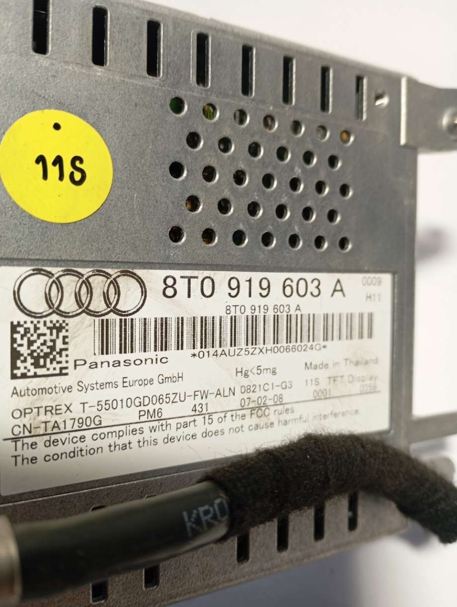 Instrument kjørecomputer til Audi A4 2007-2014 (Type IV) (B8) (B8) (|8t0919603a)