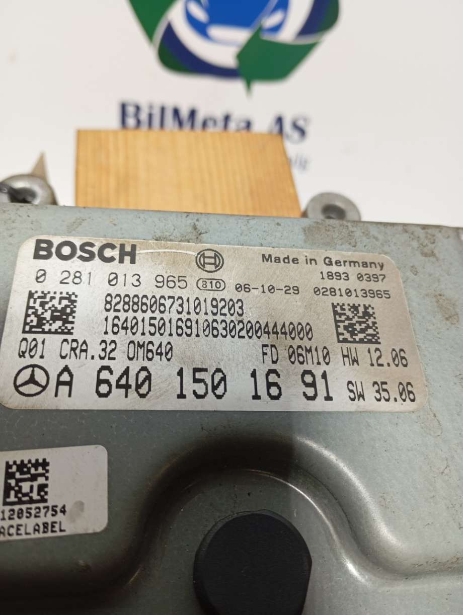 Styreenhet motor til Mercedes B-Klasse 2005-2008 (Fase 1) (W245) (W245) (|a6401501691)