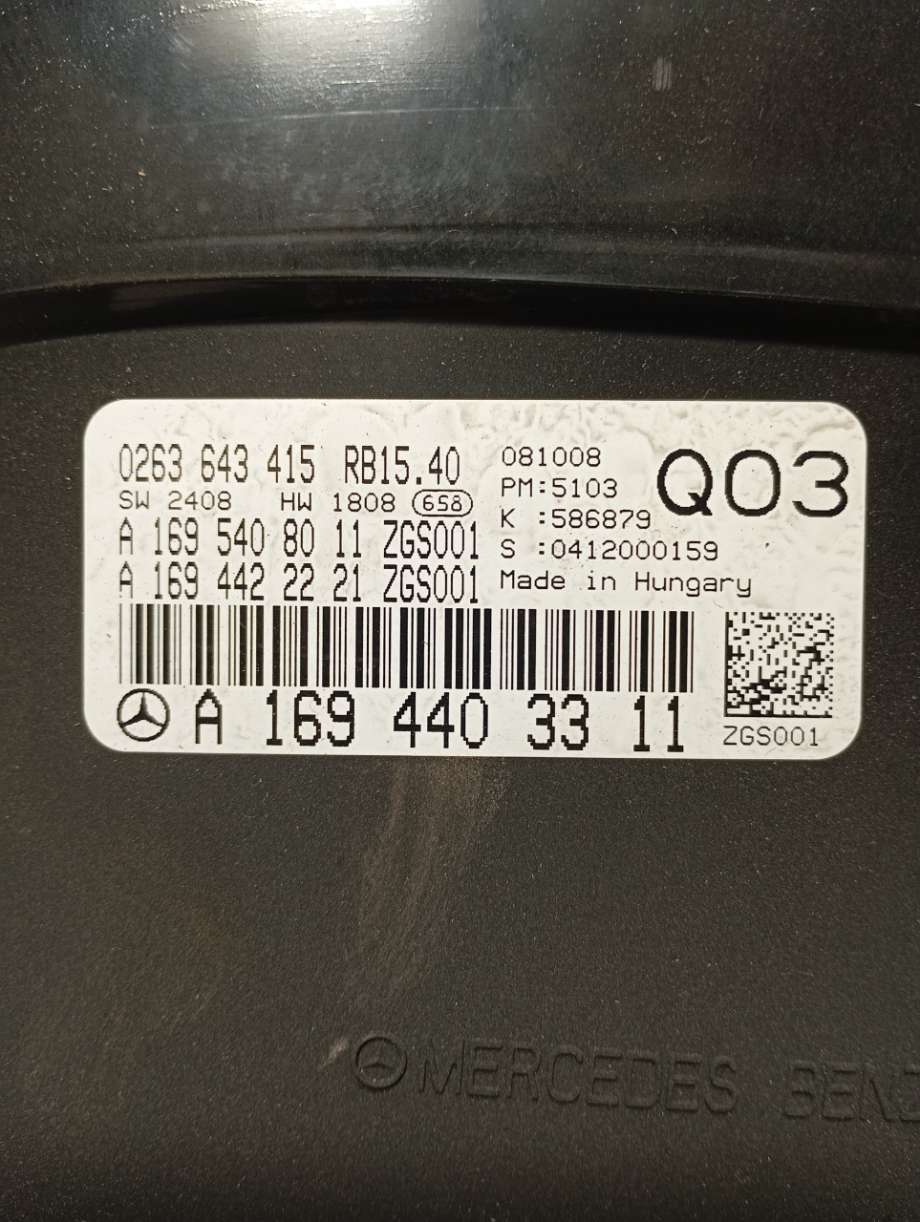 Speedometer til Mercedes B-Klasse 2005-2008 (Fase 1) (W245) (W245) (|a1694403311)