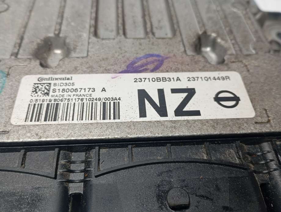 Styreenhet motor til Nissan Qashqai 2010-2014 (Type I, Fase 2)  (|s180067173)