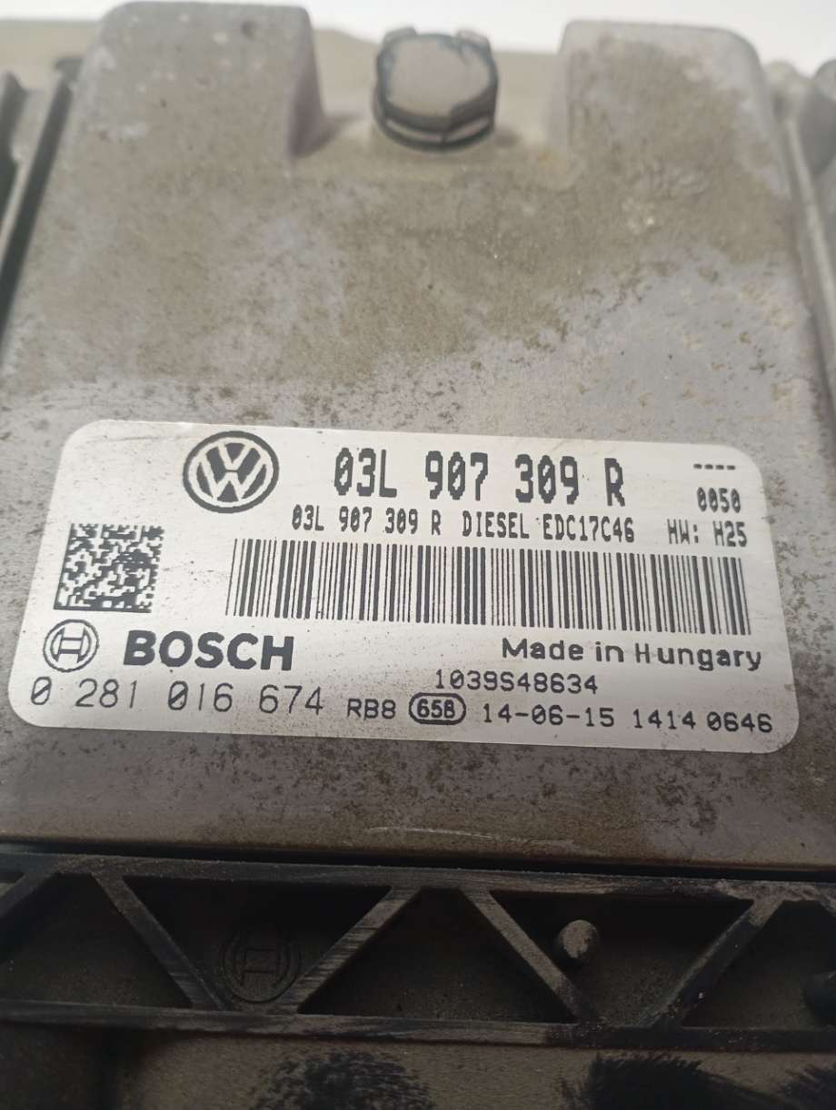 Styreenhet motor til VW Caddy 2010-2015 (Type III, Fase 2)  (|03l907309r)