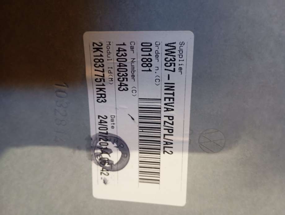 Ruteheis til VW Caddy 2010-2015 (Type III, Fase 2)  