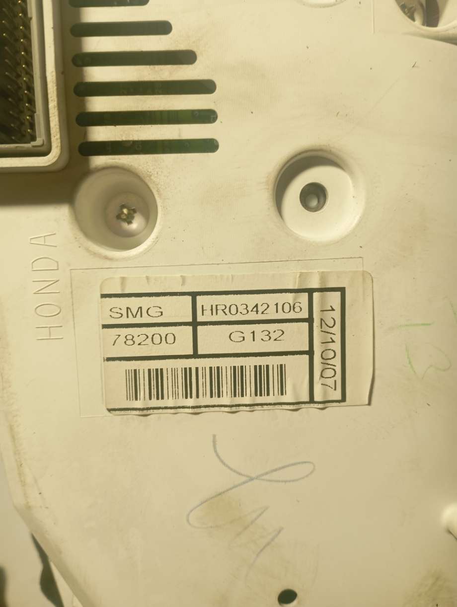 Speedometer til Honda Civic 2006-2011 (Type VIII)  (|hr0342106)