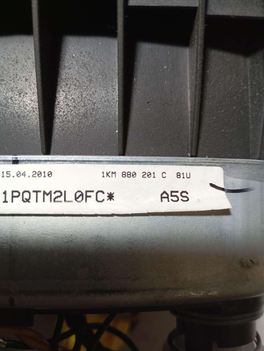 Airbag rattpute til VW Golf VI 2008-2012  (|1km880201c)