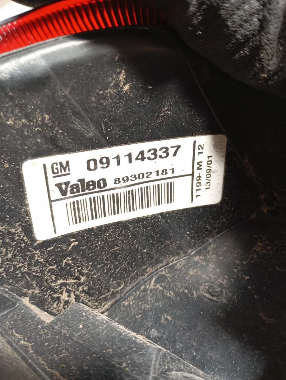 Baklykt høyre til Opel Corsa C 2000-2006  (09114337|)