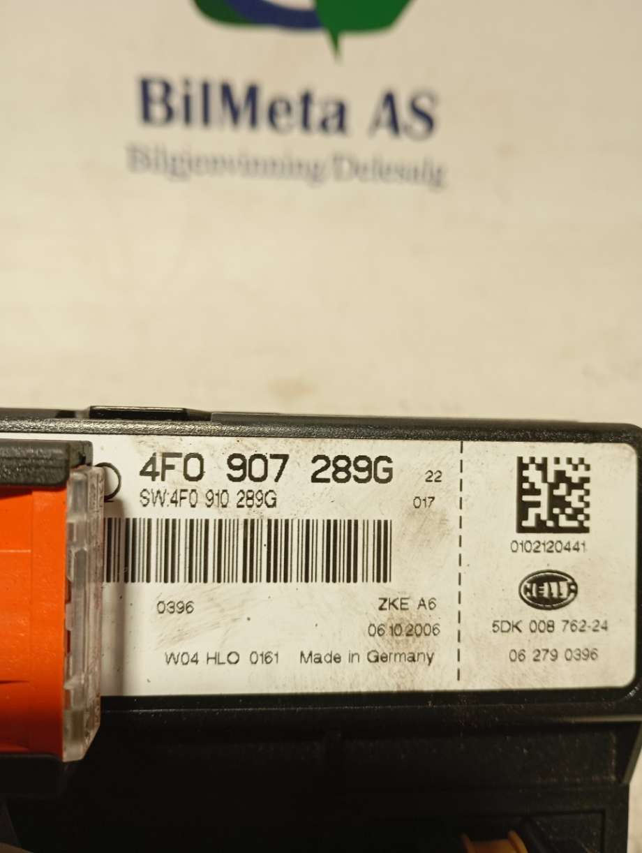 Styreenhet klima/aircondition til Audi A6 2005-2008 (Type III, Fase 1) (C6) (C6) (|4f0907289g)