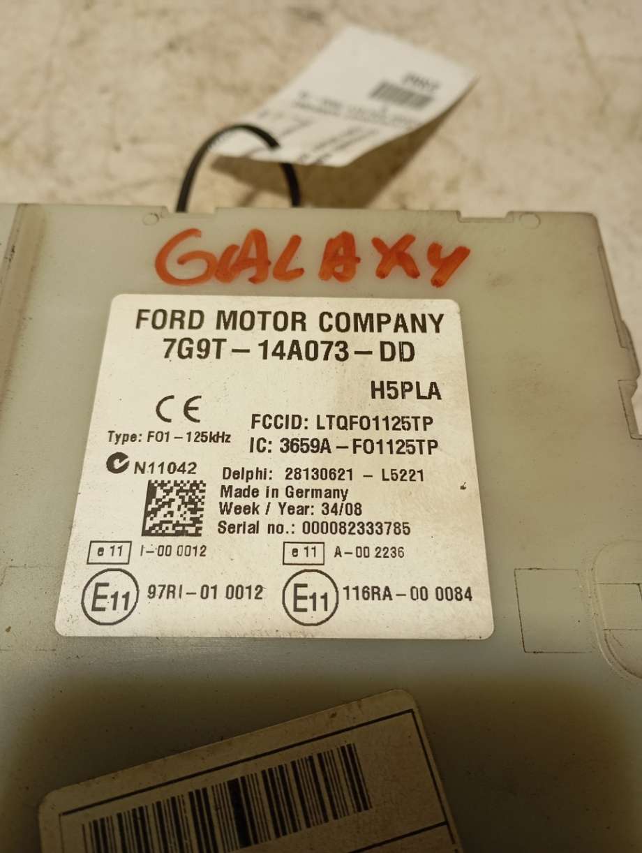 Styreenhet comfort (BCM) til Ford Galaxy 2007-2010 (Type III, Fase 1)  (|7g9t14a073dd)