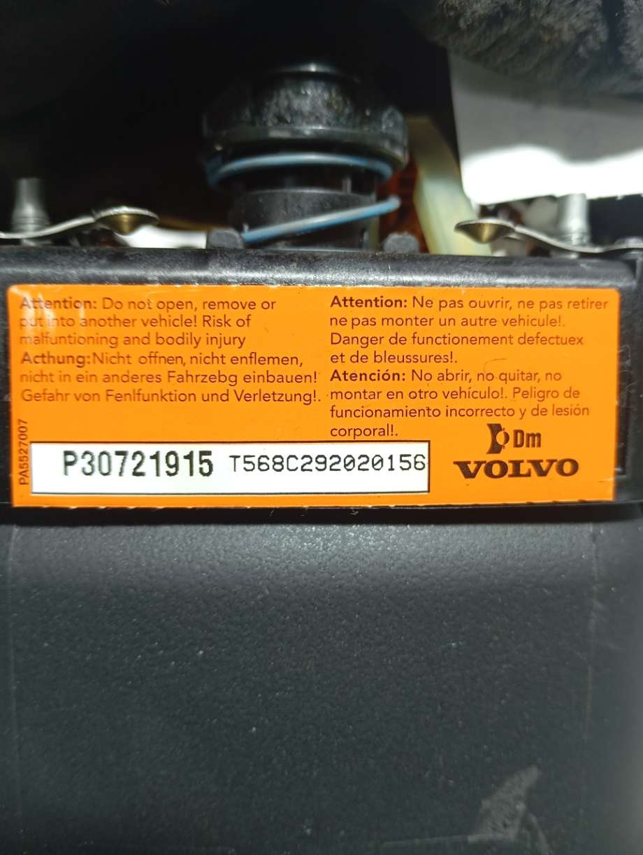 Airbag rattpute til Volvo V70 2007-2013 (Type III, Fase 1)  (|p30721915)