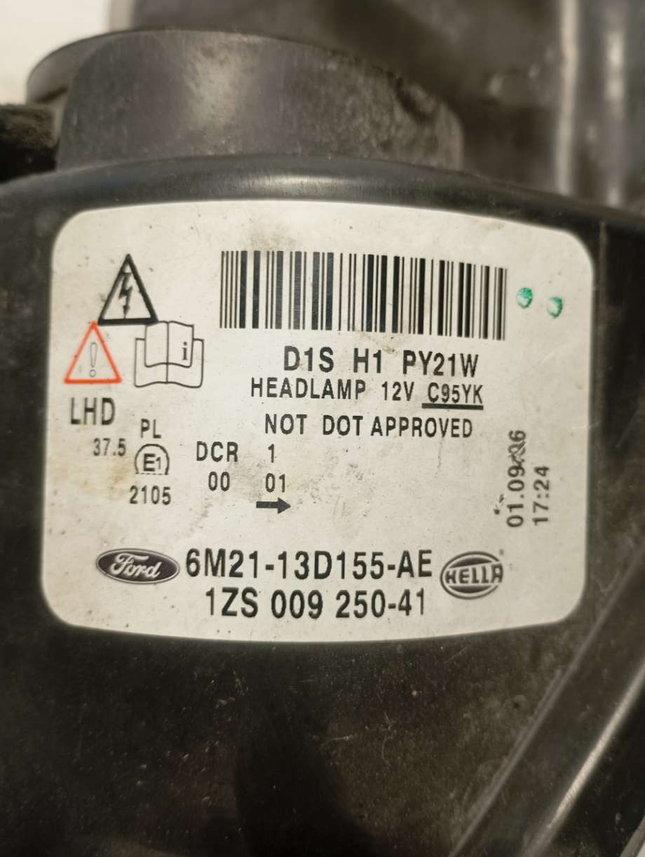 Frontlykt venstre xenon til Ford S-Max 2006-2010 (Type I, Fase 1)  (|6m2113d155ae)