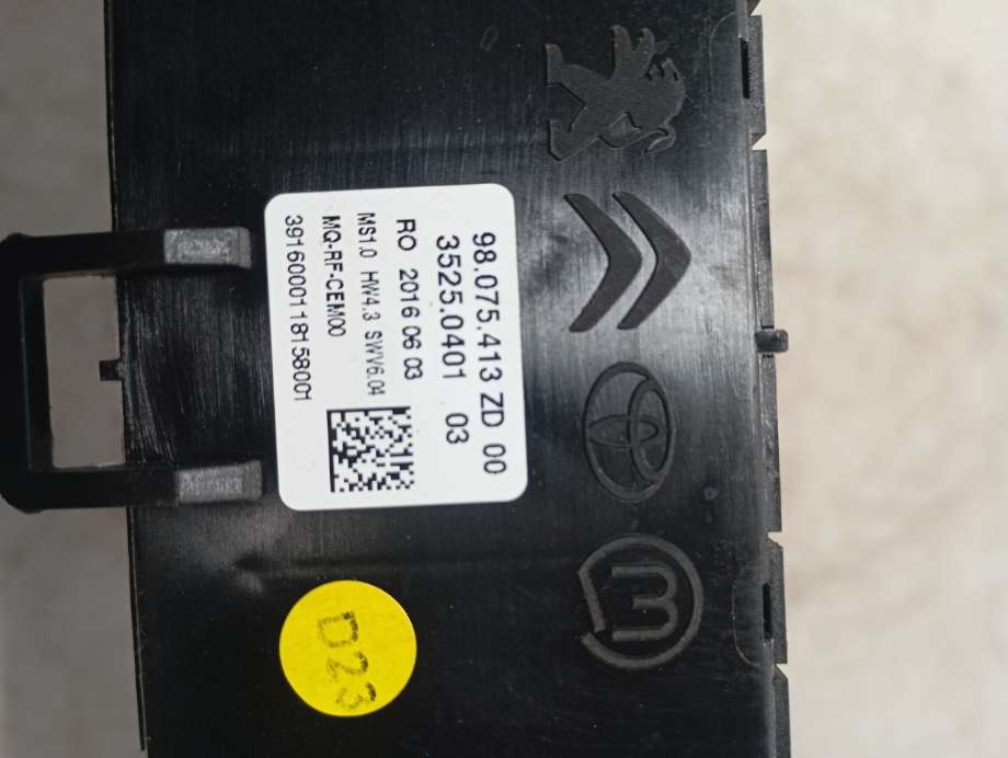 Varmeapparat betjening til Toyota Proace 2016-->> (Type II)  (|98075413zd00)