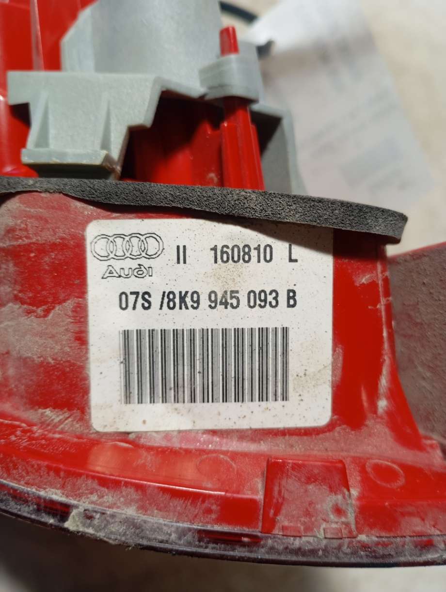 Baklykt venstre indre til Audi A4 2007-2014 (Type IV) (B8) (B8) (|8k9945093b)