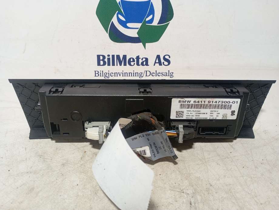 Varmeapparat betjening til BMW 3-Serie 2005-2011 (E90/E91/E92/E93) (E90/E91/E92/E93) (|914730001)