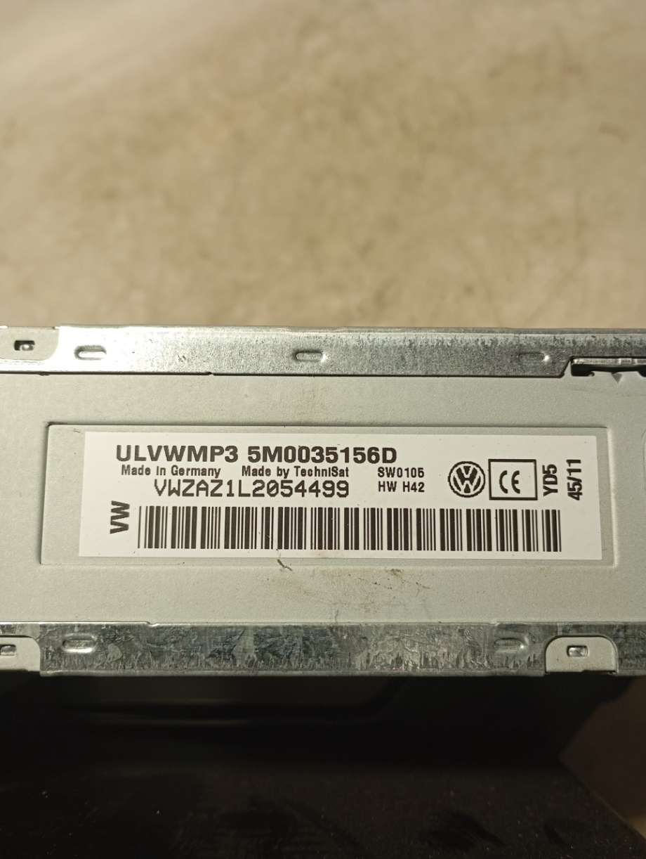 Bilstereo til VW Polo 2009-2014 (Type V, Fase 1)  (|5m0035156d)