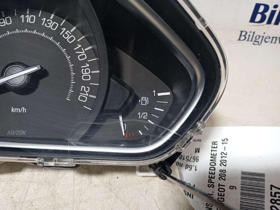 Speedometer til Peugeot 208 2012-2019 (Type I)  (|9675182780)