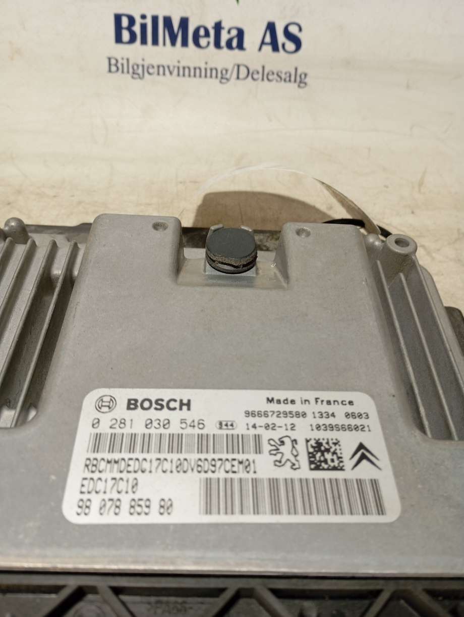 Styreenhet motor til Peugeot Partner 2008-2015 (Type II, Fase 1)  (|9807885980)