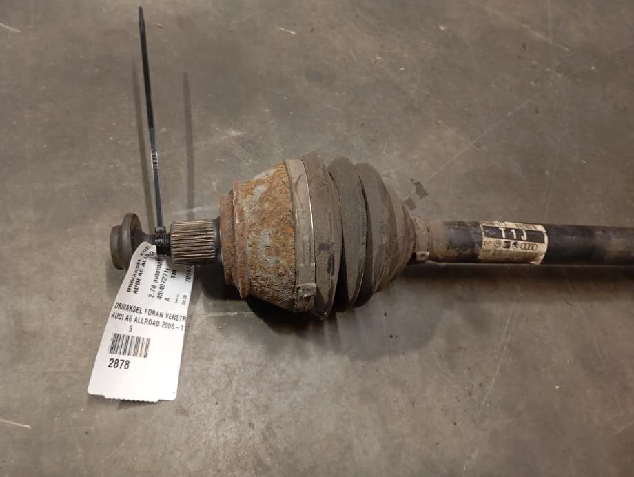 Drivaksel venstre foran til Audi A6, Allroad 2006-2008 (Type II, Fase 1) (C6) (C6) (|4f0407271j)